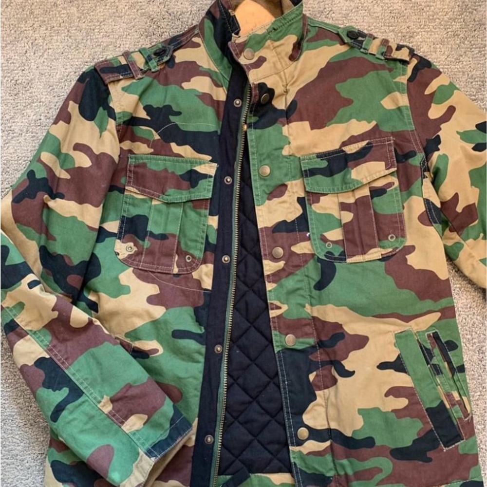 All-Son Brand Woodland Camo Jacket